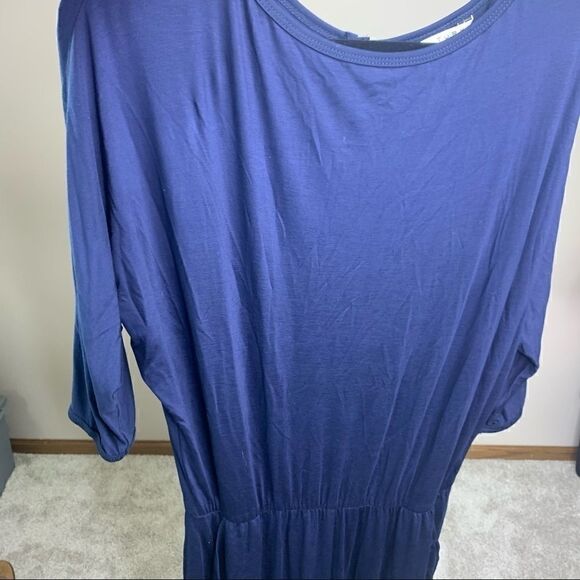 Trina Turk navy jumpsuit with sleeves size medium - Picture 7 of 8